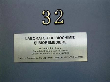 laborator biochimie si bioremediere
